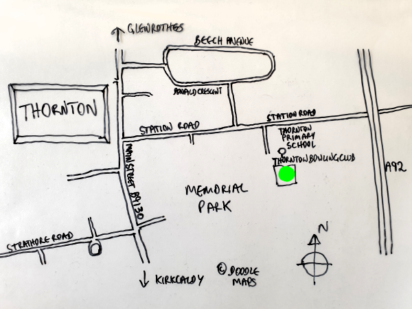 Royalty-free sketch map of TBC location